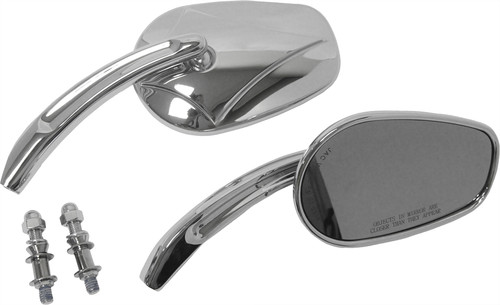 HARDDRIVE MIRRORS CHROME ARROW HEAD CHROME