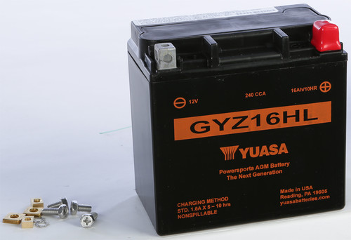 YUASA BATTERY GYZ16HL SEALED FACTORY ACTIVATED