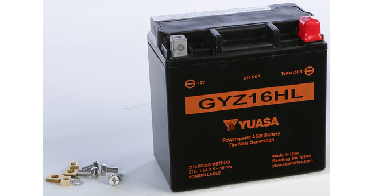 YUASA BATTERY GYZ16HL SEALED FACTORY ACTIVATED