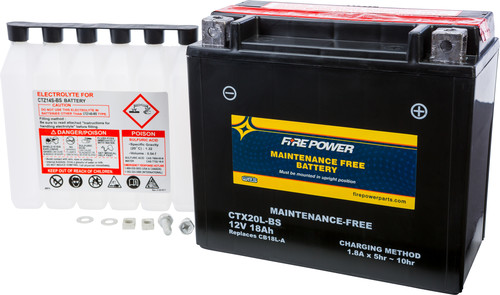 FIRE POWER BATTERY CTX20L-BS MAINTENANCE FREE