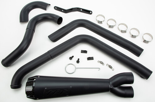 TBR COMP S 2IN1 EXHAUST DYNA BLACK W/CF END CAP