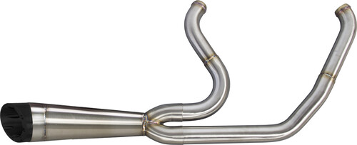 TBR COMP S 2IN1 EXHAUST SOFTAIL M8 BRUSHED W/TURNOUT
