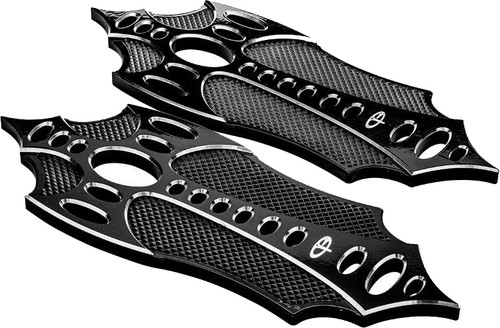 PREC. BILLET FLOORBOARDS RIDER BAD AXE BLACK