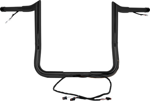 BAGGERNATION 14 inch MONKEY BAGGER BAR PREWIRED SATIN BLACK `14-UP TOURING