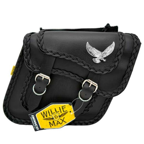 WILLIE & MAX SADDLEBAG COMPACT SLANT BLACK MAGIC 12