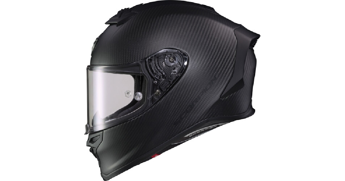 SCORPION EXO EXO-R1 AIR FULL FACE HELMET CARBON MATTE BLACK 