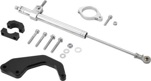 HARDDRIVE STEERING DAMPER 00-08 FLT SILVER
