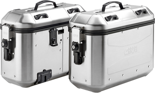 GIVI DOLOMITI MONOKEY SIDE CASE 36L SILVER PAIR